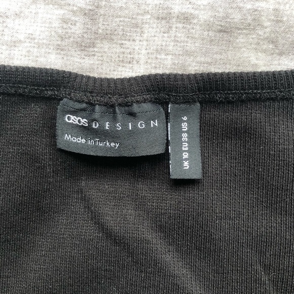 ASOS Fitted V Neck Ribbed T-Shirt - Picture 4 of 4